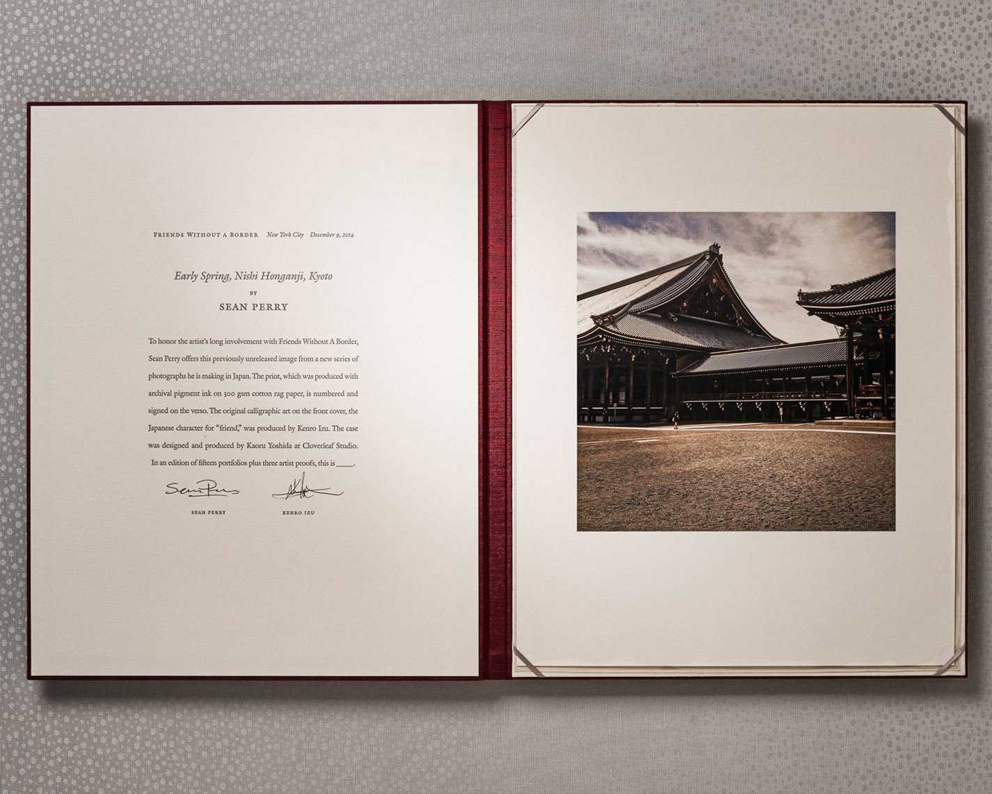 Sean Perry Photographs • Special Print + Folio Commission, FWAB