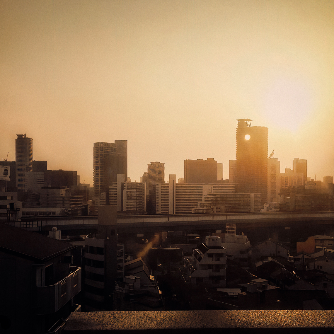 Sean Perry Photographs · Sunrise Osaka · Japan.